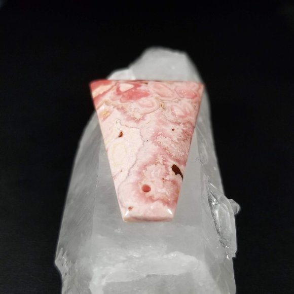 Large Rhodochrosite Drilled gemstone * 47.62 x 31.02 x 6.17mm * RDC2D3 - Picture 7 of 14